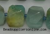 CNG7201 15.5 inches 13*18mm - 15*20mm faceted freeform amazonite beads