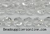 CNG7210 15.5 inches 6mm faceted nuggets white crystal beads