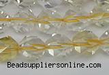 CNG7231 15.5 inches 8mm faceted nuggets citrine gemstone beads