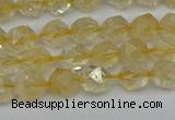 CNG7235 15.5 inches 6mm faceted nuggets citrine beads wholesale