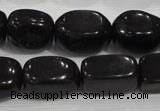 CNG725 15.5 inches 15*20mm nuggets black obsidian beads wholesale