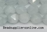 CNG7261 15.5 inches 8mm faceted nuggets aquamarine beads