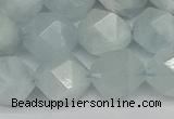 CNG7263 15.5 inches 12mm faceted nuggets aquamarine beads