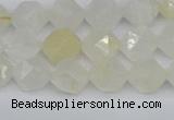 CNG7286 15.5 inches 8mm faceted nuggets white moonstone beads