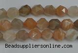 CNG7290 15.5 inches 6mm faceted nuggets moonstone beads