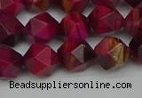 CNG7322 15.5 inches 10mm faceted nuggets red tiger eye beads