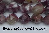 CNG7411 15.5 inches 8mm faceted nuggets tourmaline beads