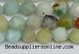 CNG7416 15.5 inches 8mm faceted nuggets amazonite beads