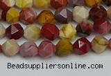 CNG7425 15.5 inches 6mm faceted nuggets mookaite beads