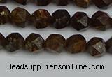 CNG7440 15.5 inches 6mm faceted nuggets bronzite gemstone beads