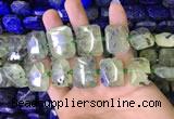 CNG7475 15.5 inches 18*25mm - 20*28mm faceted freeform prehnite beads