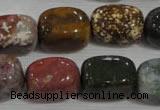 CNG750 15.5 inches 13*18mm nuggets Indian agate beads wholesale