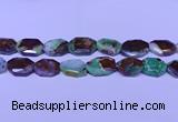 CNG7518 25*35mm - 30*40mm faceted freeform australia chrysoprase beads