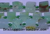 CNG7548 6*8mm - 10*12mm freeform Australia chrysoprase beads