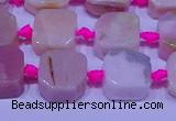 CNG7554 15.5 inches 11*12mm - 12*13mm freeform pink opal beads