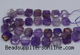 CNG7560 15.5 inches 18*25mm - 20*28mm faceted freeform ametrine beads