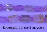 CNG7634 15.5 inches 5*7mm - 8*10mm nuggets mixed quartz beads