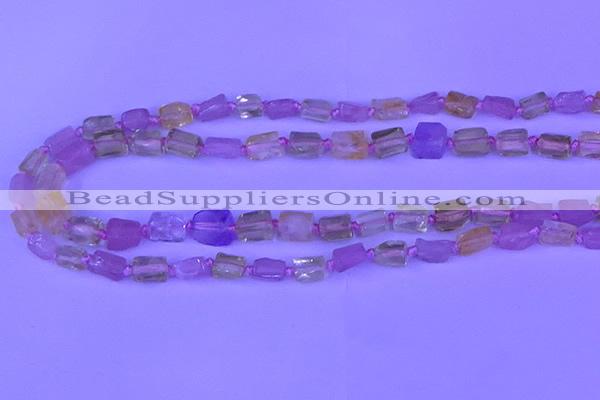 CNG7634 15.5 inches 5*7mm - 8*10mm nuggets mixed quartz beads