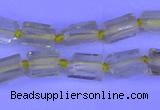 CNG7636 15.5 inches 5*7mm - 8*10mm nuggets lemon quartz beads