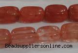 CNG783 15.5 inches 13*18mm nuggets cherry quartz beads wholesale