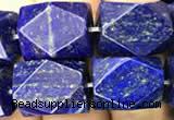 CNG7848 15.5 inches 12*16mm - 13*18mm faceted nuggets lapis lazuli beads