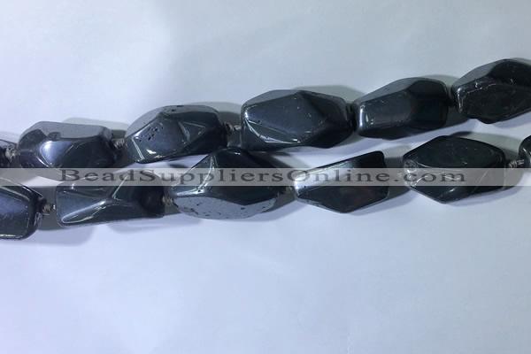 CNG7965 15.5 inches 15*25mm - 20*40mm nuggets hematite beads