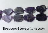 CNG7975 25*30mm - 35*45mm freeform amethyst slab beads