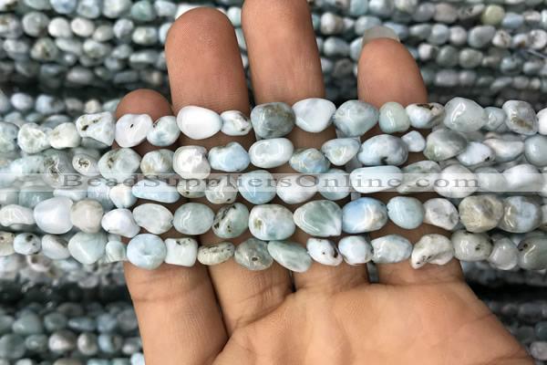 CNG8016 15.5 inches 6*8mm nuggets larimar gemstone beads