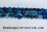 CNG8121 15.5 inches 8*12mm nuggets agate beads wholesale