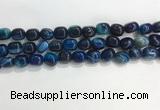 CNG8135 15.5 inches 8*12mm nuggets striped agate beads wholesale