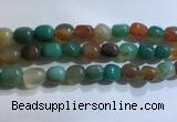 CNG8158 15.5 inches 10*14mm nuggets agate beads wholesale