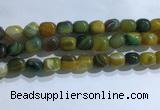 CNG8193 15.5 inches 10*14mm nuggets striped agate beads wholesale