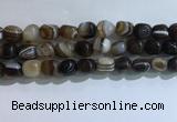 CNG8196 15.5 inches 10*14mm nuggets striped agate beads wholesale