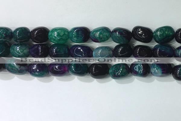 CNG8263 15.5 inches 13*18mm nuggets agate beads wholesale