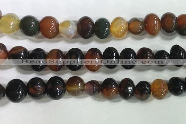 CNG8338 15.5 inches 10*12mm nuggets agate beads wholesale