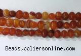 CNG8347 15.5 inches 10*12mm nuggets striped agate beads wholesale