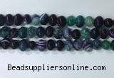 CNG8354 15.5 inches 10*12mm nuggets striped agate beads wholesale