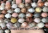 CNG8527 15.5 inches 12*16mm - 13*18mm faceted nuggets fossil coral beads