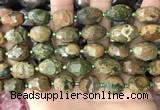 CNG8540 15.5 inches 10*14mm - 12*16mm faceted nuggets rhyolite beads