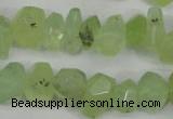 CNG858 15.5 inches 11*15mm faceted nuggets prehnite beads wholesale