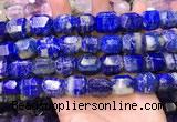 CNG8585 13*18mm - 15*20mm faceted nuggets lapis lazuli beads