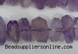 CNG861 15.5 inches 10*14mm – 13*20mm faceted nuggets amethyst beads