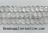 CNG8610 10*13mm - 12*16mm faceted freeform white crystal beads