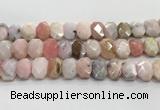 CNG8614 10*13mm - 12*16mm faceted freeform natural pink opal beads