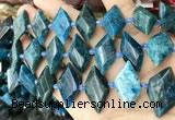 CNG8648 13*20mm - 15*25mm faceted freeform apatite beads