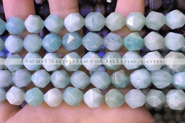 CNG8712 15.5 inches 10mm faceted nuggets amazonite gemstone beads