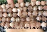 CNG8755 15.5 inches 12mm faceted nuggets moonstone beads wholesale