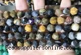 CNG8777 15 inches 8mm faceted nuggets jasper gemstone beads