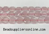 CNG8802 15.5 inches 16mm - 20mm faceted freeform rose quartz beads