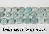 CNG8816 15.5 inches 16mm - 20mm faceted freeform amazonite beads